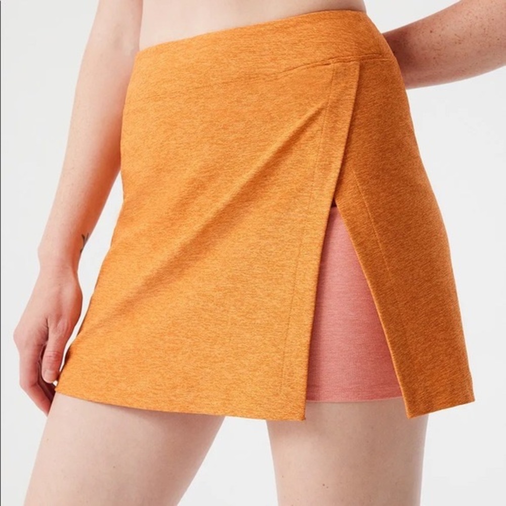 Outdoor Voices Court Skort Side Slit Orange Pink